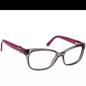 Gucci Eyeglasses GG 3683 4UG Smokey Gray/Fuchsia Square Frame